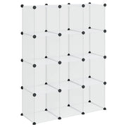 Organizzatore Portaoggetti con 12 Cubi Trasparenti in PP CFW6103148