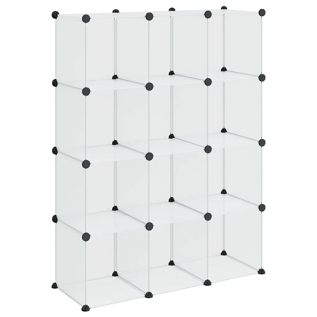 Organizzatore Portaoggetti con 12 Cubi Trasparenti in PP CFW6103148