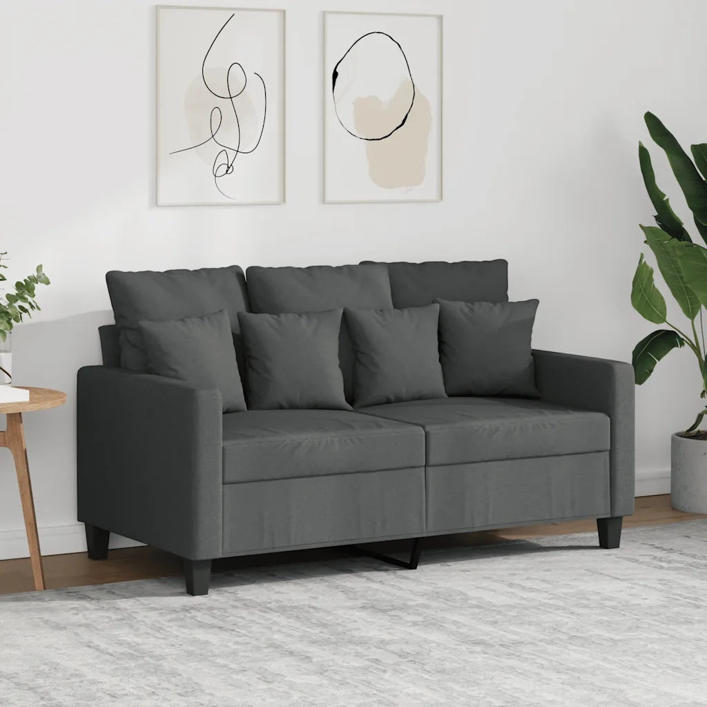 Divano a 2 Posti Grigio Scuro 120 cm in Tessutocod mxl 106863