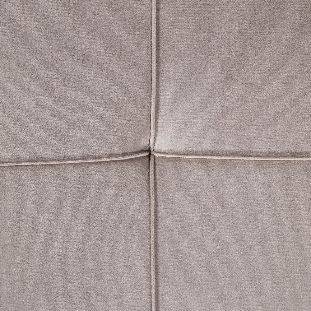 Chaise longue Beige e Grigio Velluto Mano Destra Tufted Abbottonato Spessamente Imbottito con Cuscini Mano Sinistra Mobili Soggiorno