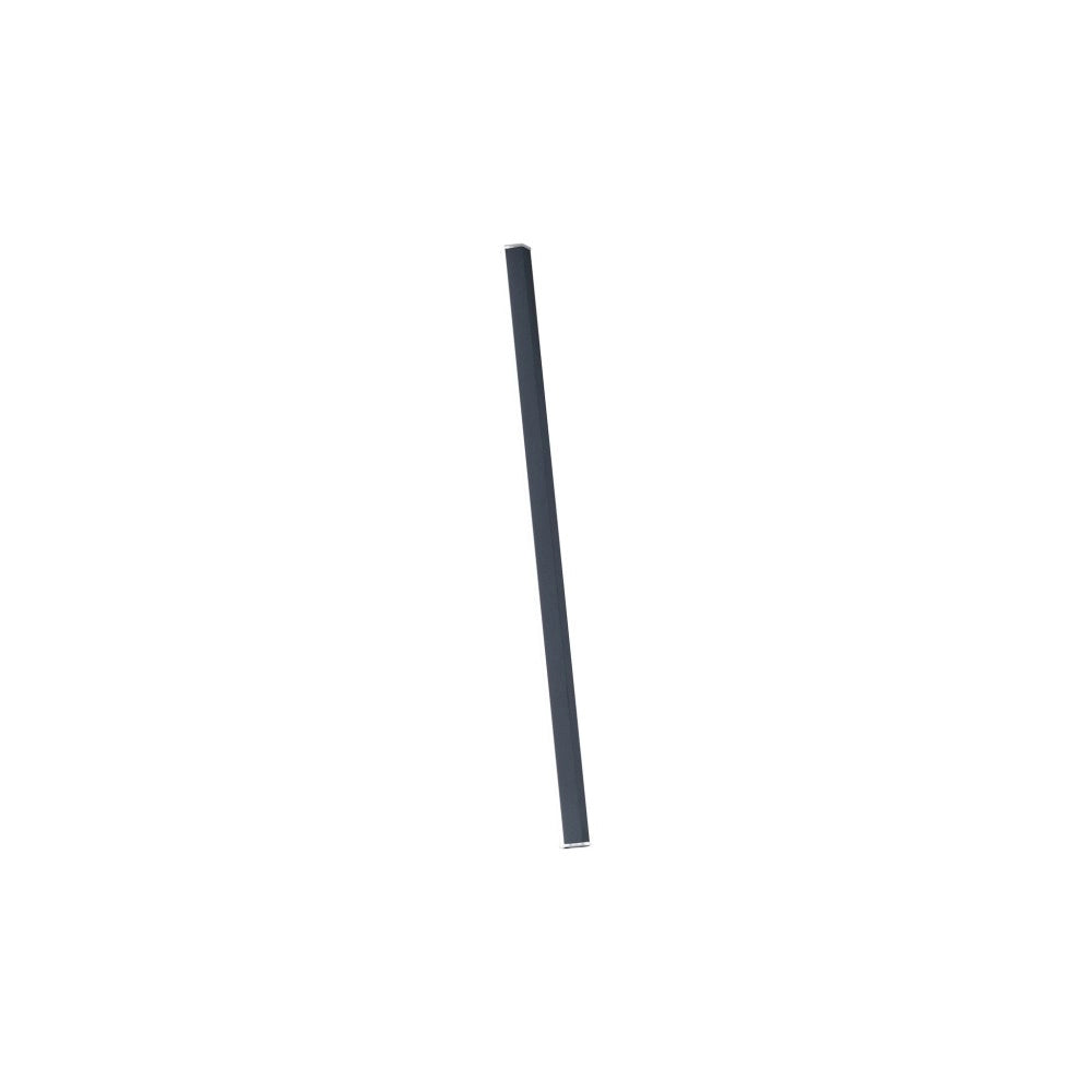Pencil - Modulo luminoso a batteria Zafferano medio portatile e ricaricabile IP65 dimmer touch - Altezza 98cm Grigio Scuro