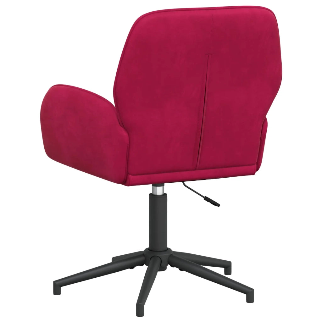 Sedie da scrivania girevoli 4 pz 54 x 55 x 90 cm Rosso Vino 3428333