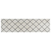 Tappeto da Cucina Lavabile Quadri 45x150 cm Velluto 136567
