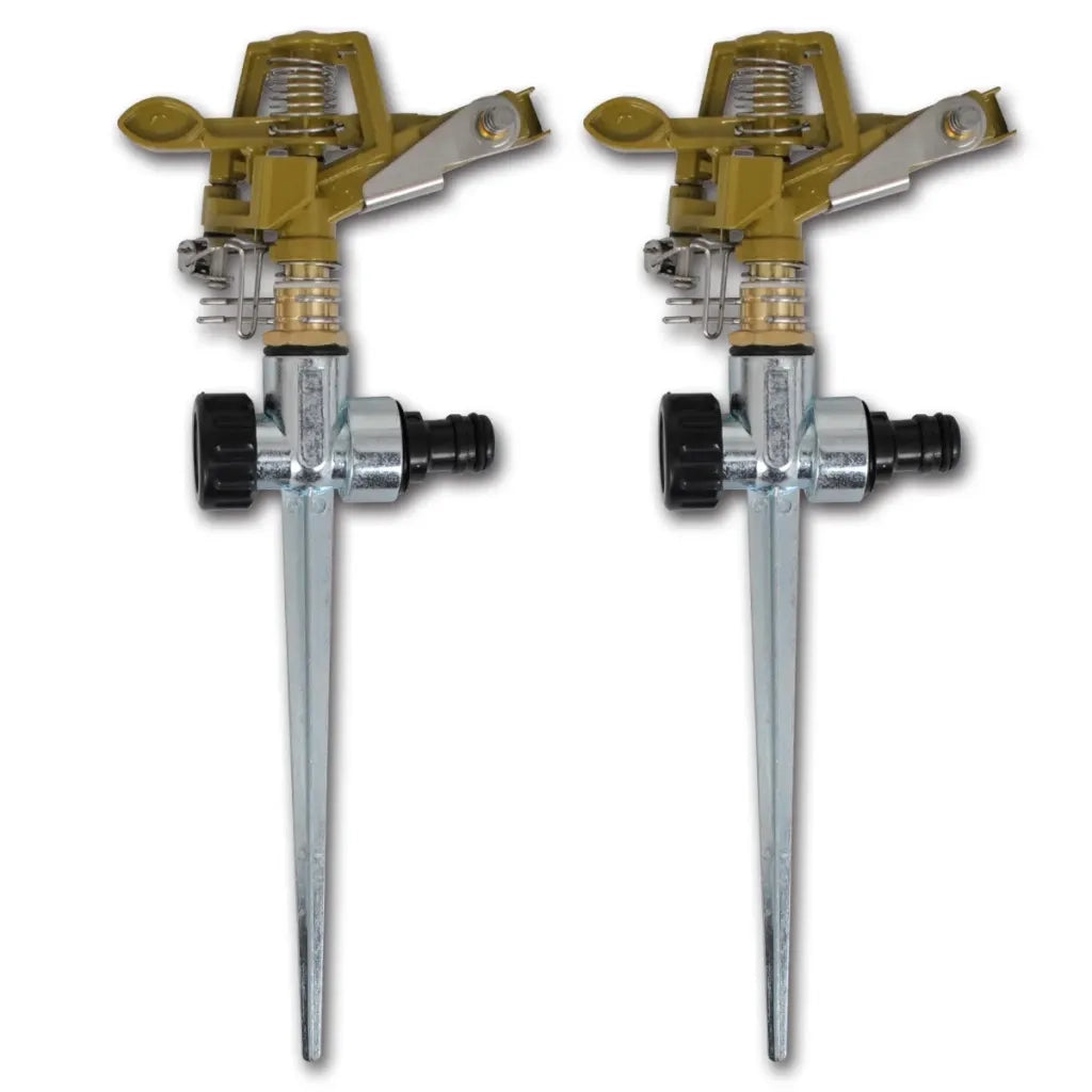 Set 2 pz Spruzzatore giardino innaffiatura con picchetto metallo zinco cod mxl 72660