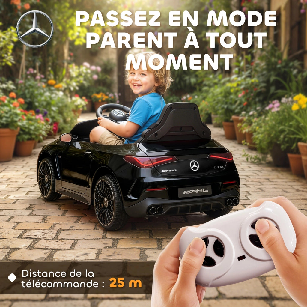Auto elettrica Mercedes AMG CLE 53 ¨C Xylo ¨C 12V 2 motori telecomando 99x55x43 cm nero