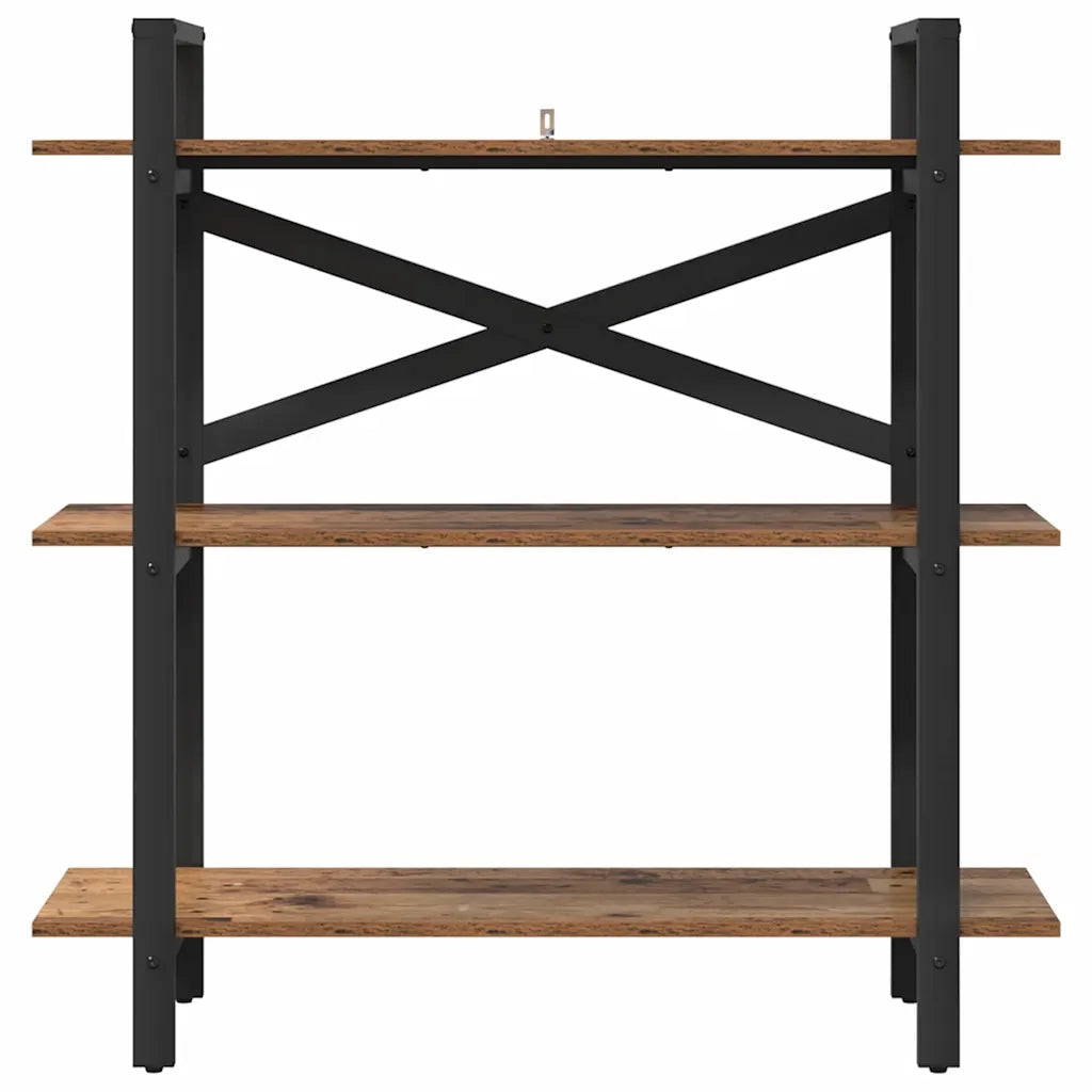 Libreria-Scaffale per Libri-Mobile di Stoccaggio Legno vecchio 100 x 33,5 x 102 cm Legno multistrato