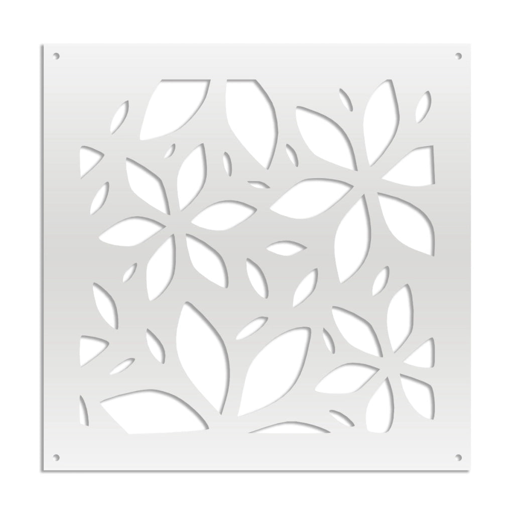 VENUS - Pannello in PVC traforato - Parasole Colore: bianco, Misura: 73x73 cm