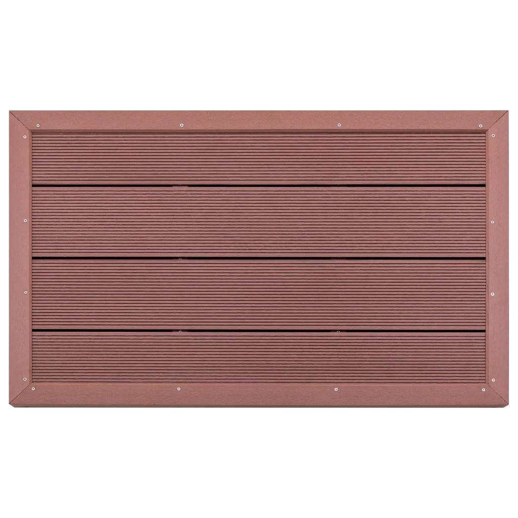 Pedana per Doccia Solare Marrone 101x63x5,5 cm in WPC 49065