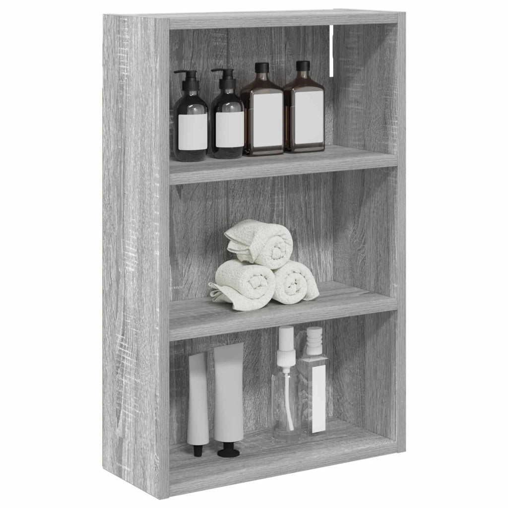 Armadio da bagno a muro Sonoma grigia 40 x 16 x 62,5 cm 889372