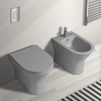 Copriwater originale serie Feeling grigio opaco chiusura soft-close