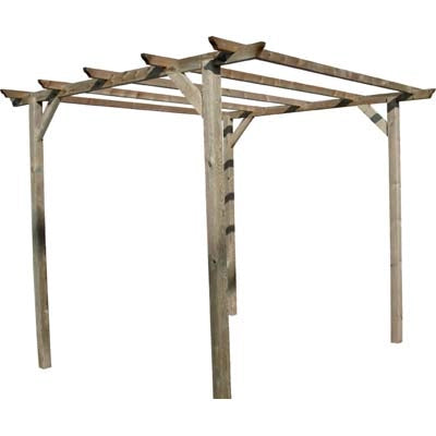 PERGOLA LEGNO EURO DOMUS - PINO IMPREGNATO MT 3X3 H.MT 2,5