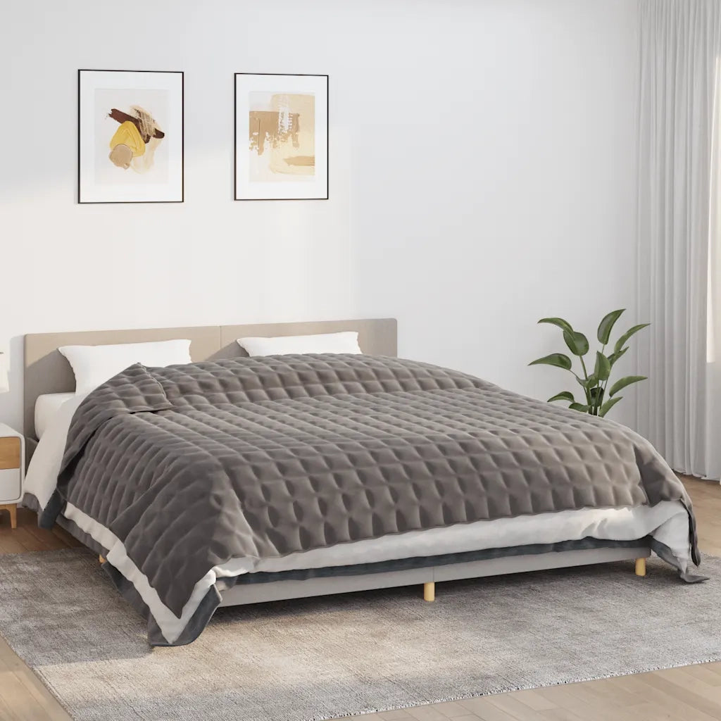 Coperta Ponderata Grigia 235x290 cm 15 kg Tessuto cod mxl 68429