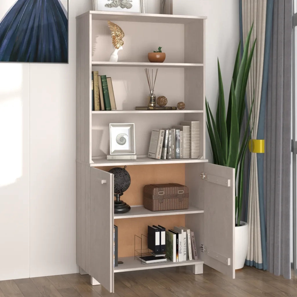 Credenza HAMAR in Legno Massello di Pino Bianca 3100931