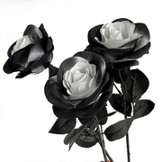 Fiori di Rosa Artificiali - 10 Pezzi - Fiori di Seta Realistici - Steli Regolabili - Decorazione per Matrimonio/Casa - Maniglie di Fioriera Flessibili - Finte Rose