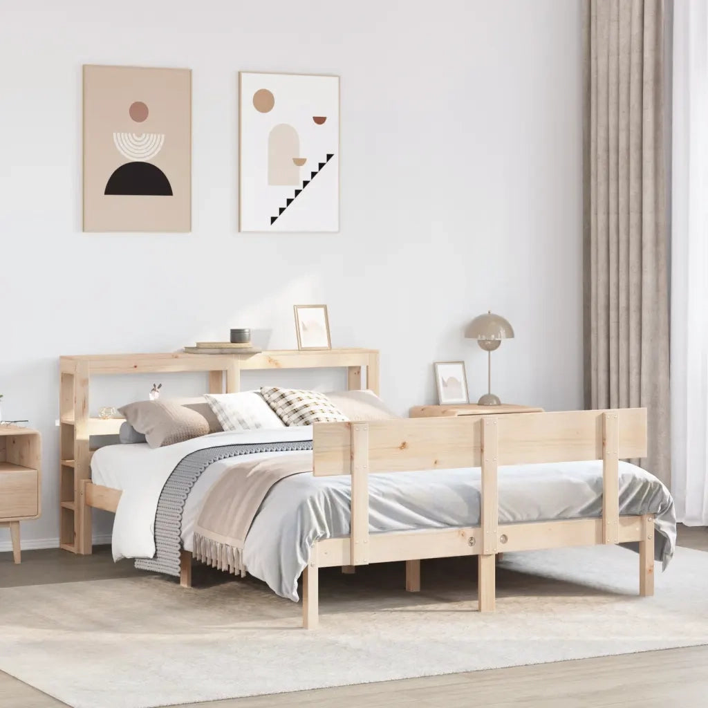 vidaXL Letto senza Materasso 160x200 cm in Legno Massello di Pino