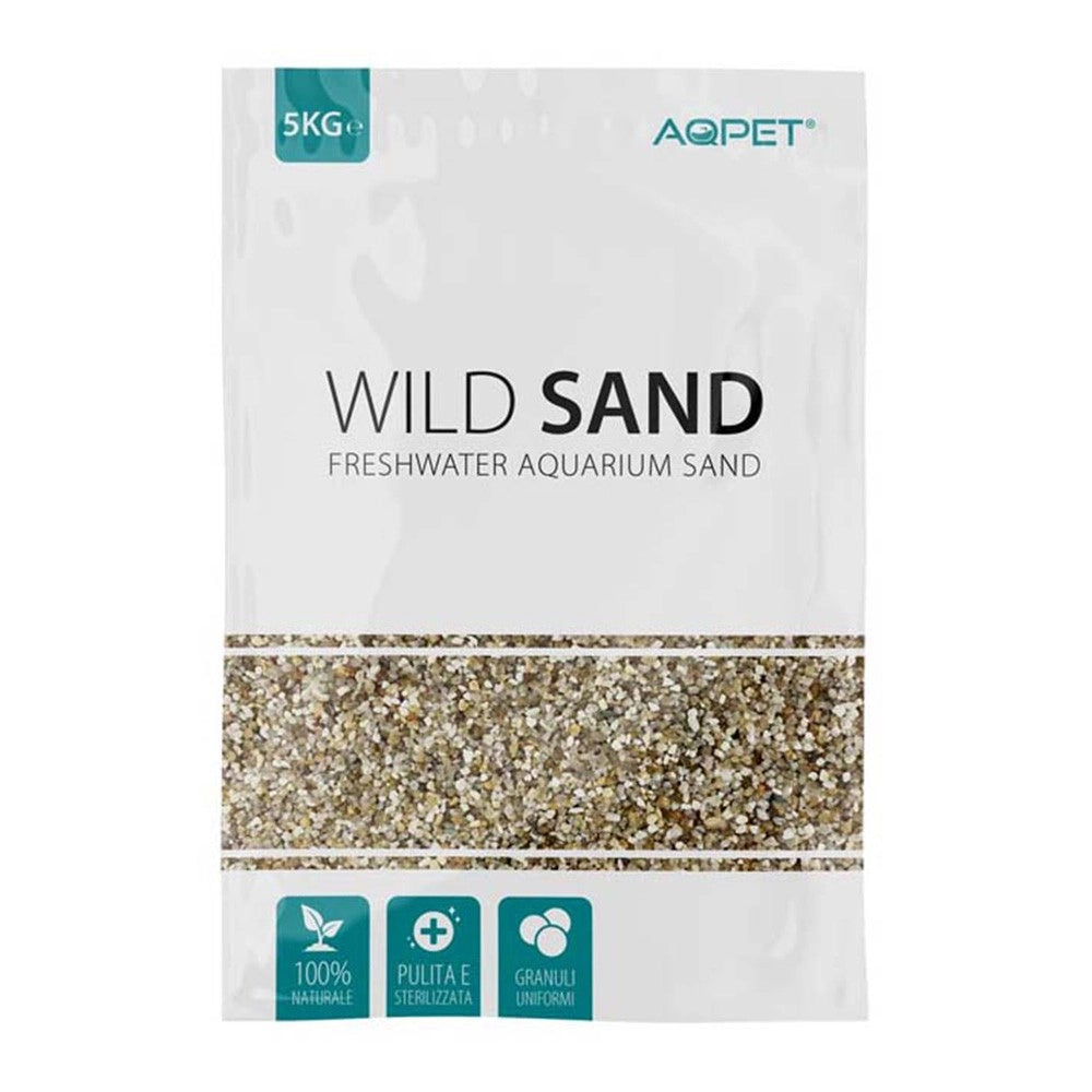 AqPet Wild Sand 2-3mm 5kg - sabbia naturale per acqua dolce Colore: Natural Lagoon