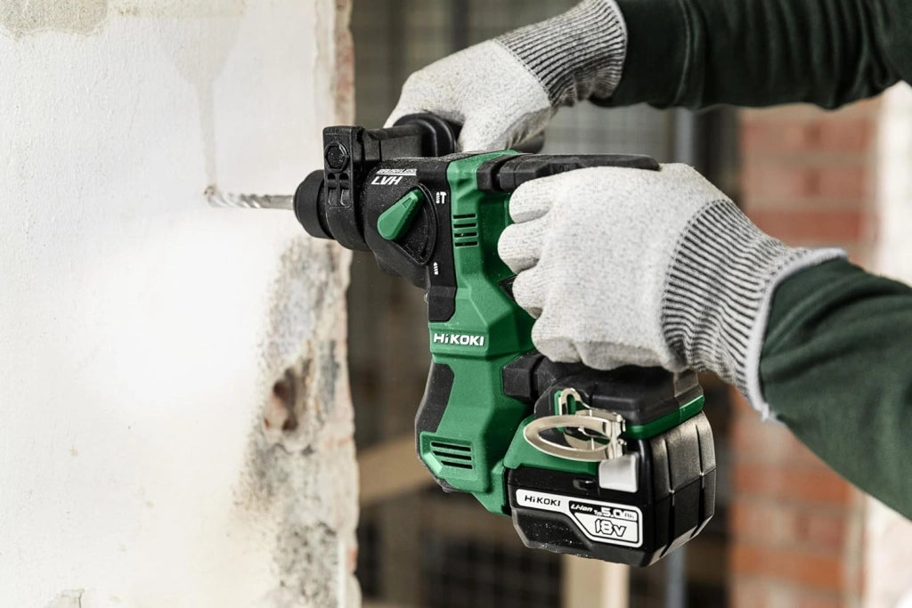Martello Perforatore a Batteria - 18V, 1,3 Joule - SDS-Plus, Motore Brushless, Tecnologia Anti-Vibrazione, con Impugnatura Aggiuntiva e Valigetta - Ideale per Calcestruzzo, Legno e Acciaio