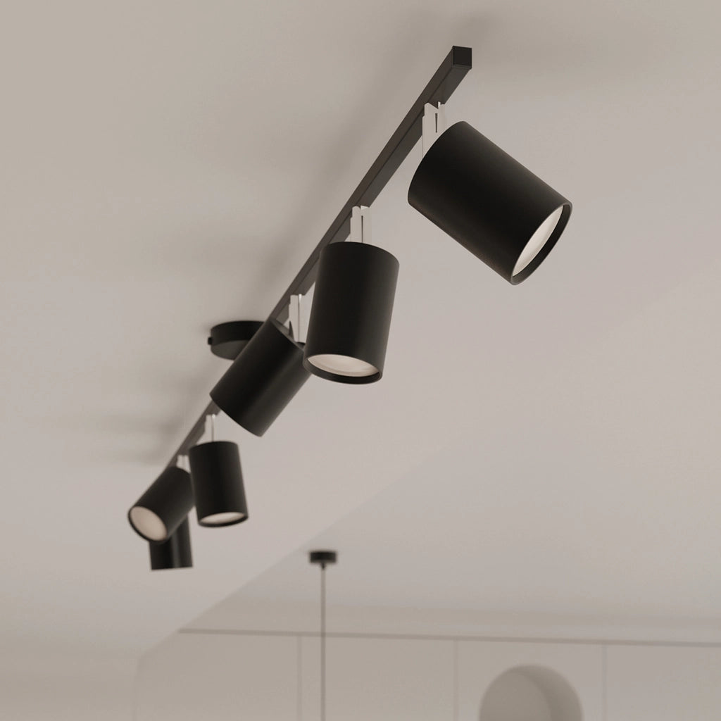 Lampada a sospensione nera FJELLO 6xGU10 Pure Lume