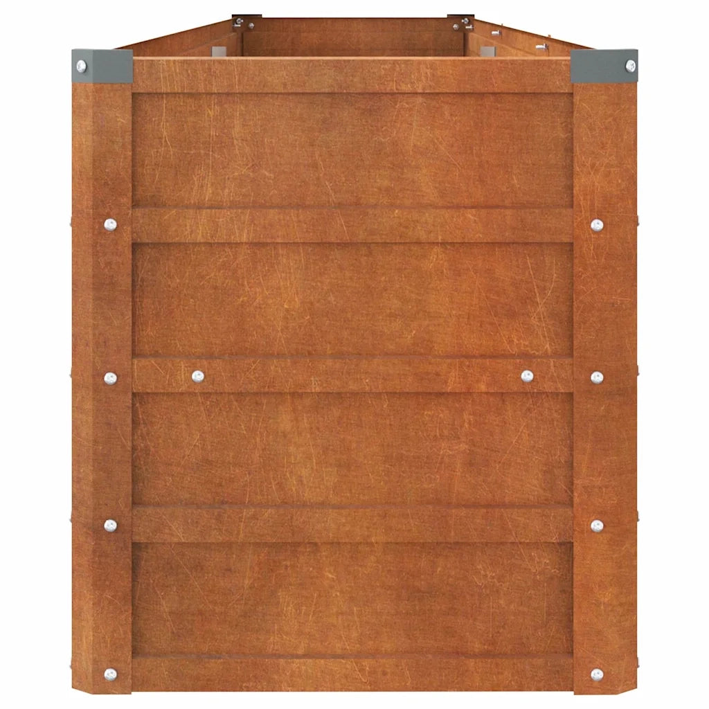 Fioriere | Cassetta per fiori | Letto Rialzato da Giardino Ruggine 240x40x45 cm Acciaio Corten