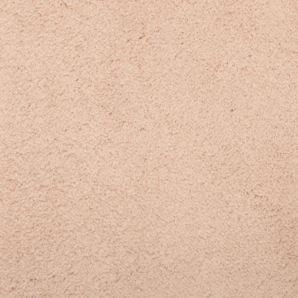 Tappeto a Pelo Corto HUARTE Morbido e Lavabile Rosato 160x160cm 375154