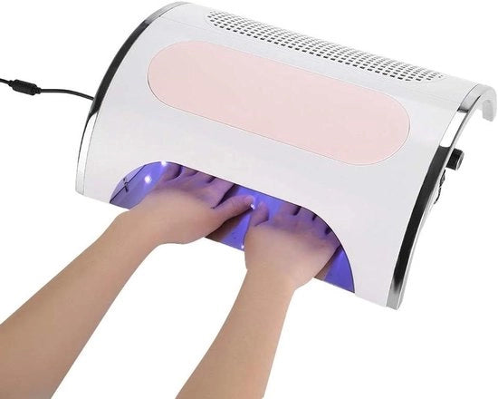 Trisistema per rimozione residui di smalti multifunzionale trapano elettrico con lampada LED UV per salone di bellezza 100-240V (presa EU)