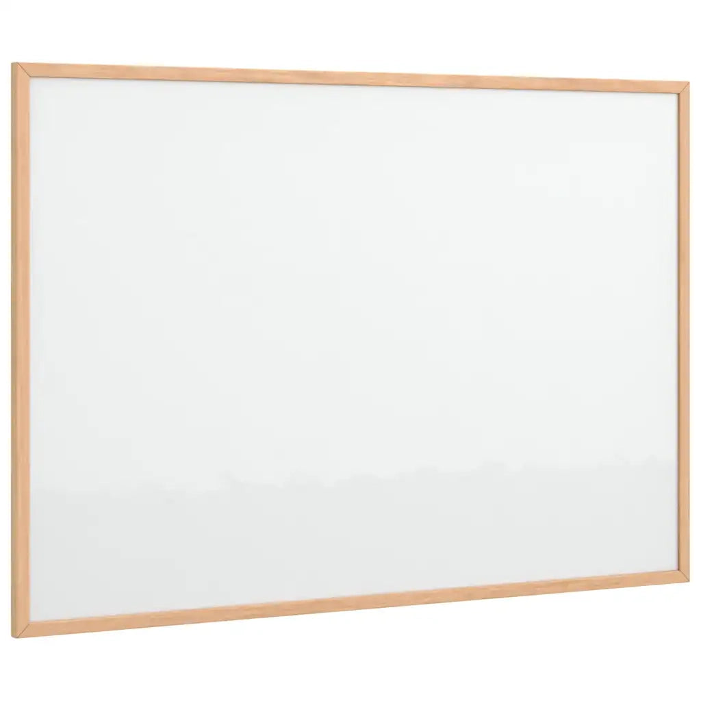 Lavagna Bianca Magnetica con Cornice in Legno di Pino 80x55 cm