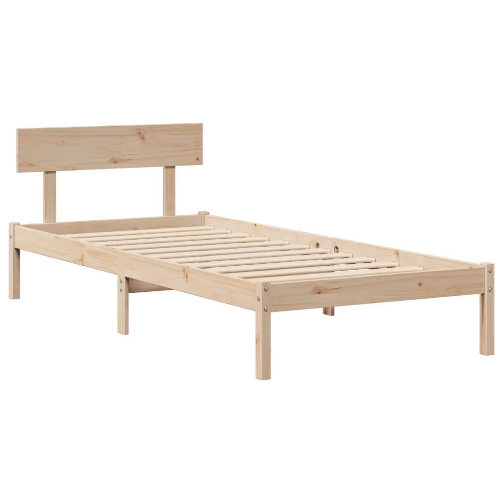 Letto senza Materasso 90x200 cm in Legno Massello di Pino 3305794