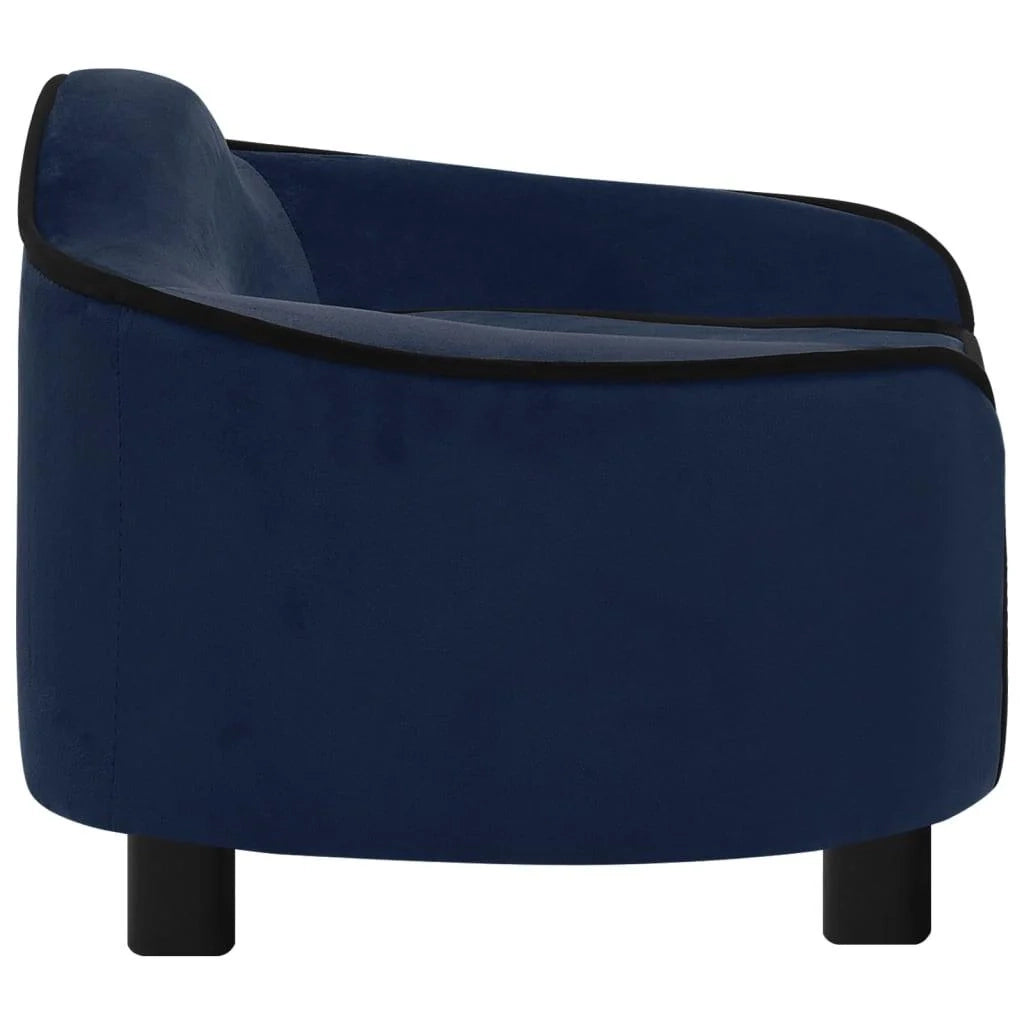 Divano per cani 67 cm peluche blu 02_0000103