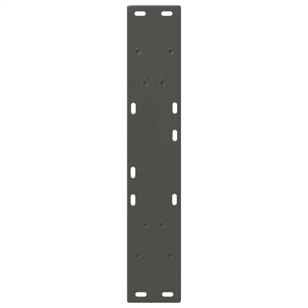 vidaXL Gambe per tavolo da pranzo a forma di V 2 pz Antracite 60x(72-73,3) cm Acciaio