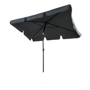 Ombrellone da giardino FLOKS con protezione UV grigio scuro peso 2,8 kg dimensioni 200x123x235 cm