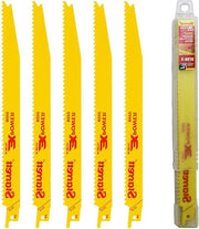 Lame per sega a mano - 5 pezzi bimetallo 225 mm-9 pollici 6TPI asse uniforme - compatibile con Bosch Dewalt Makita - Seghe per legno