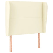 Testiera | Testata ad Orecchio Crema 83x23x118/128 cm in Similpelle
