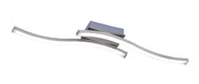 Plafoniera da Interno a LED in Metallo Nickel Opaco