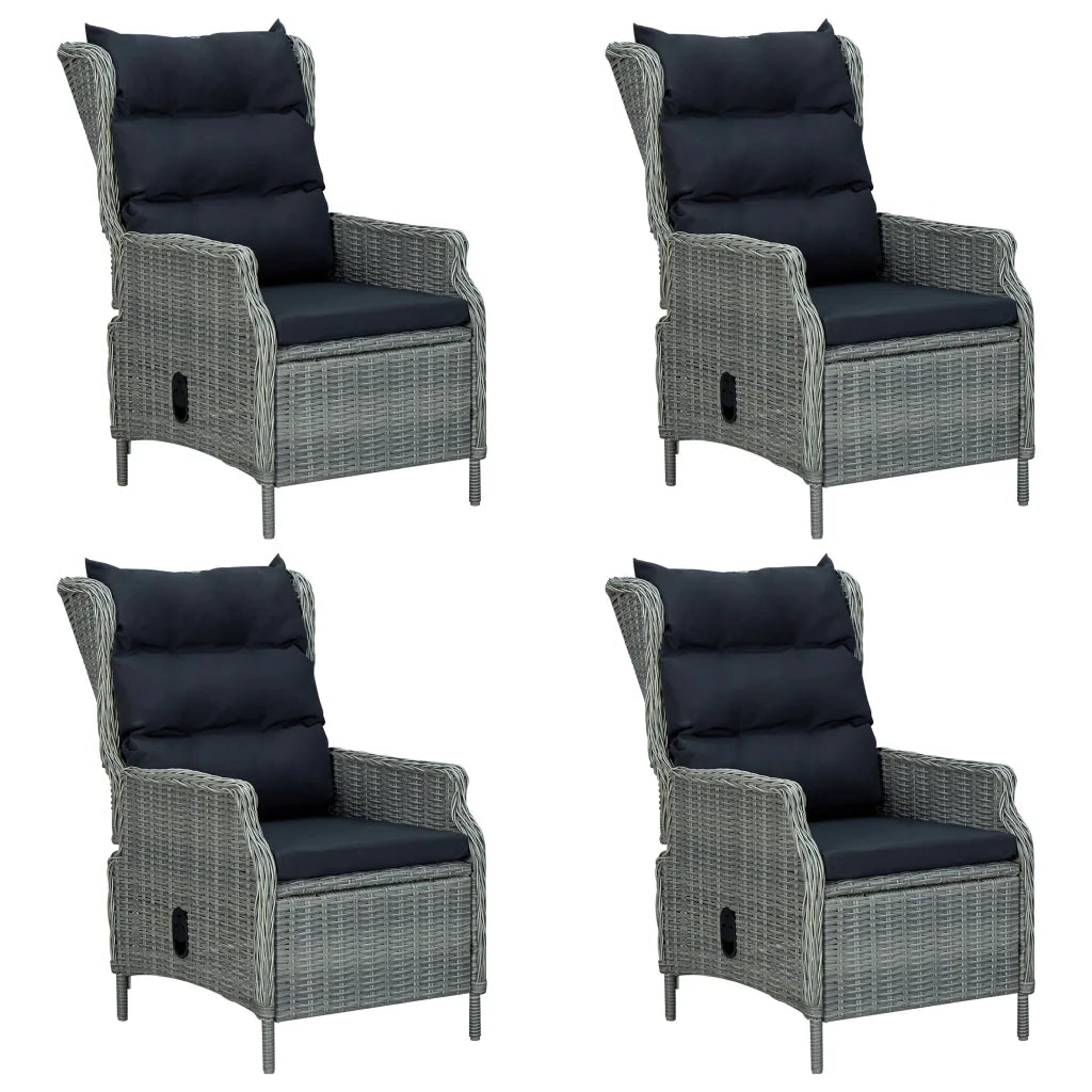 Set Mobili da Pranzo per Giardino 5 pz Grigio Chiaro 3067748