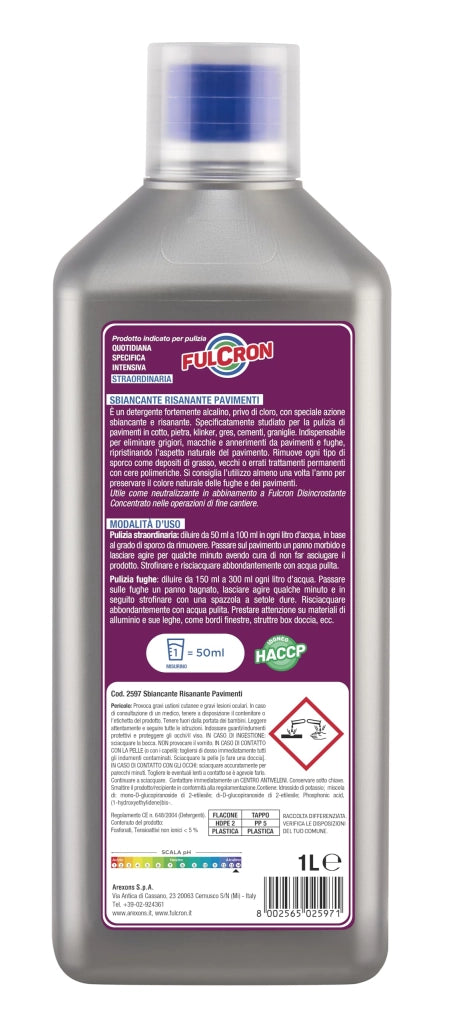 Fulcron Sbiancante Risanante Pavimenti Arexons 1 L