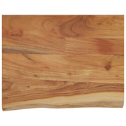 Piano Tavolo | Mensola a Muro 50x40x3,8cm Rettangolare Legno Acacia Bordi Vivi