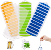 Set di Ciotole di Ghiaccio in Silicone da 3 pezzi per Rimozione Facile e Sticchi di Ghiaccio Riciclabili