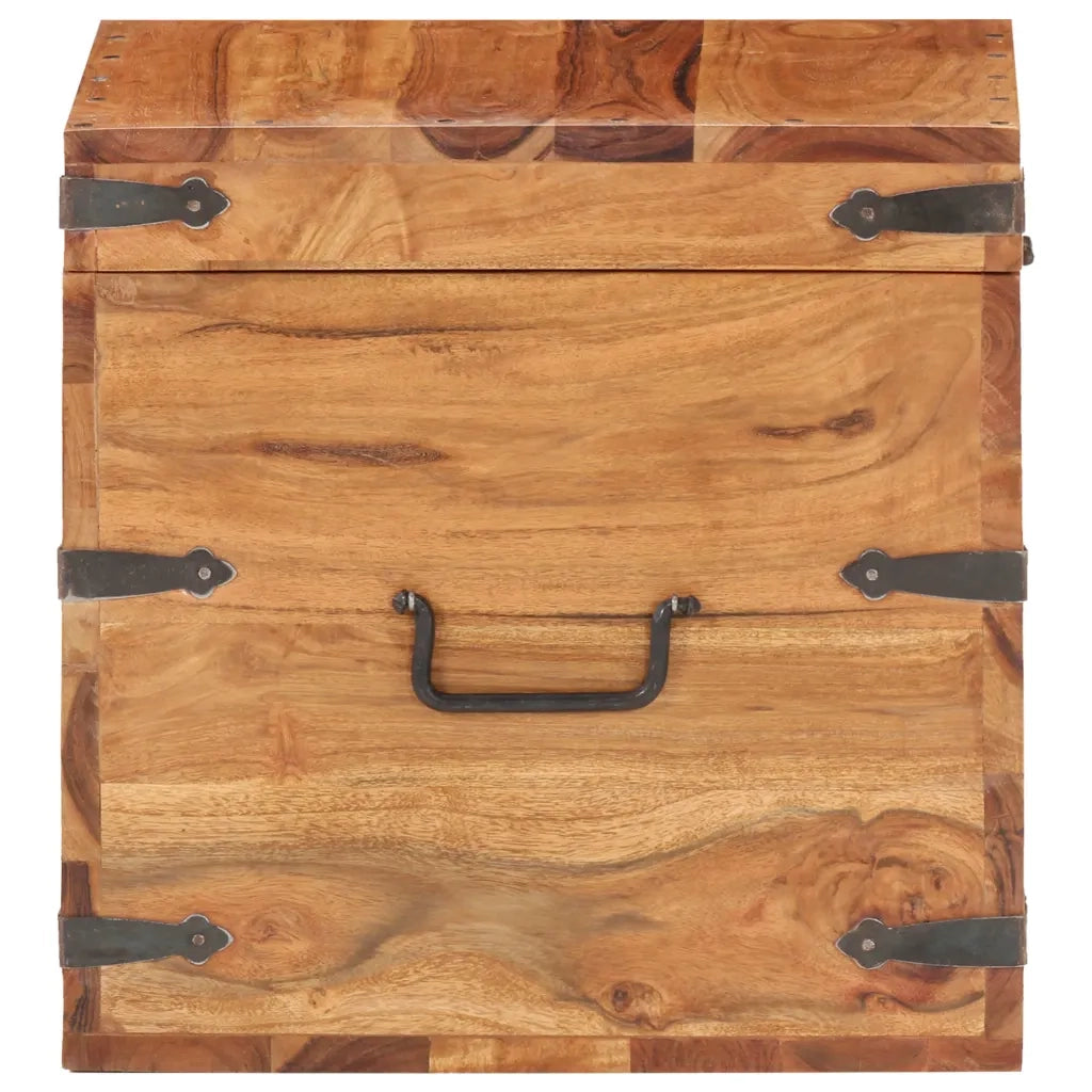 Baule 40x40x40 cm in Legno Massello di Acacia cod mxl 49389