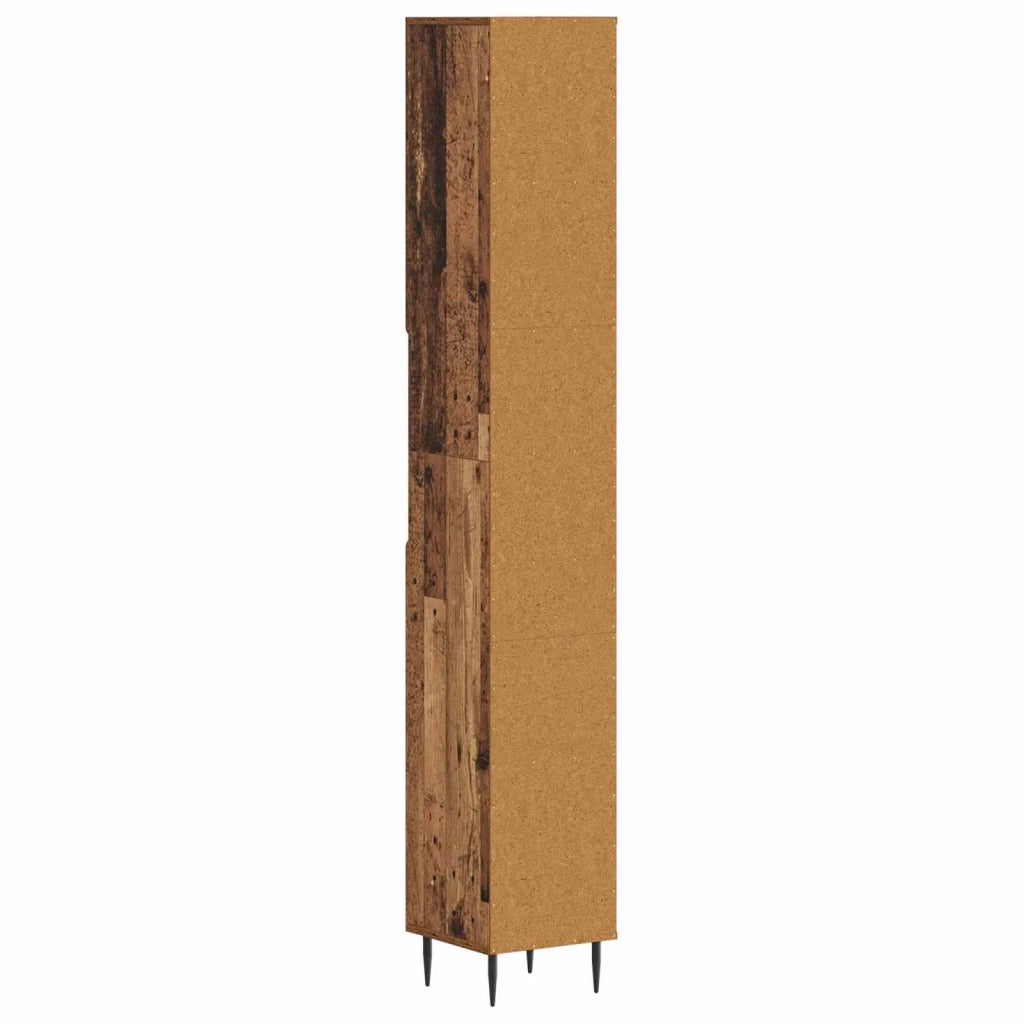Armadio da Bagno con Ripiano Aperto HAARLEM Legno antico 896823