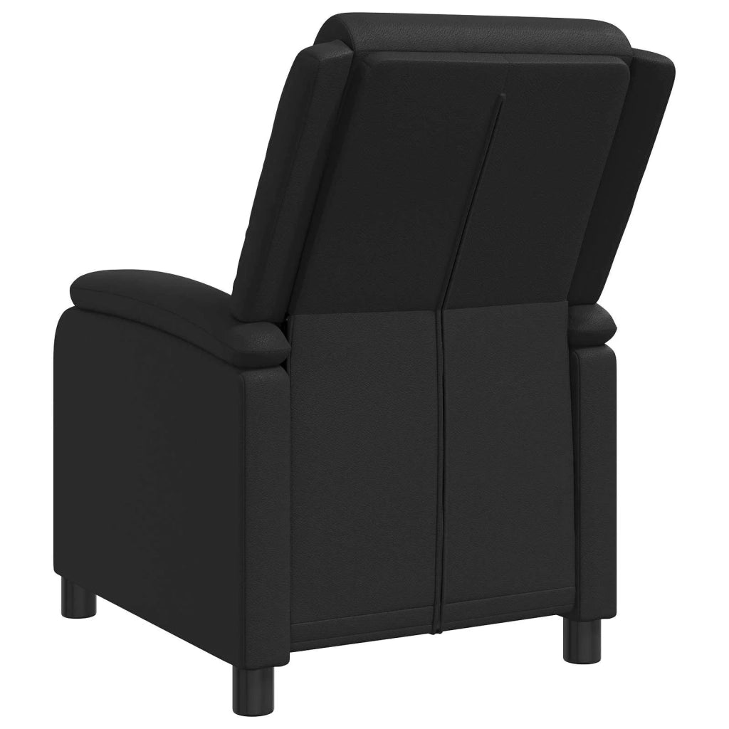 Divano Sedia-Poltrona reclinabile Nero Similpelle 305253