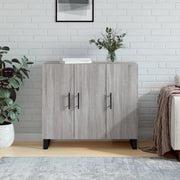 Credenza-Buffet-Armadio da cucina Grigio Sonoma 90x34x80 cm in Legno Multistrato 453351