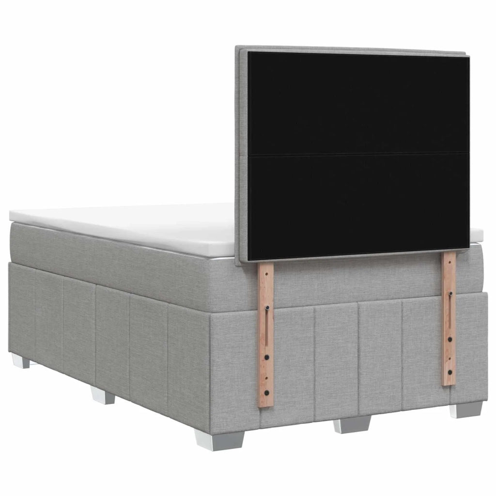Letto box spring con materasso Grigio Chiaro 120 x 190 cm 3454085