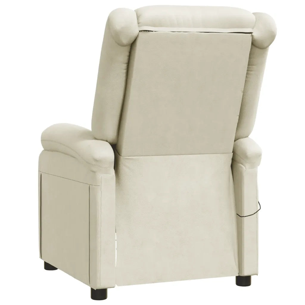 Poltrona Massaggiante Crema in Similpelle 344182
