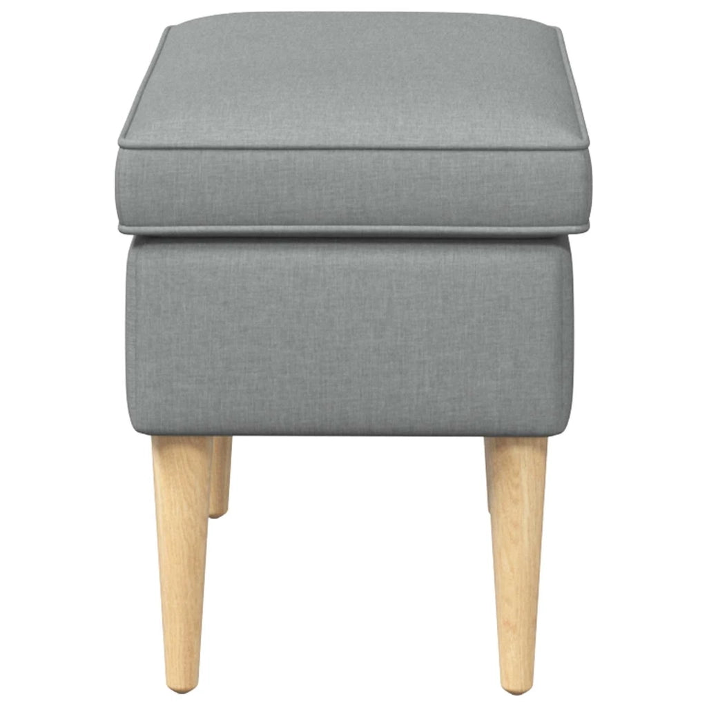 Poggiapiedi Grigio Chiaro 55 x 35 x 41 cm Poliestere 42029976