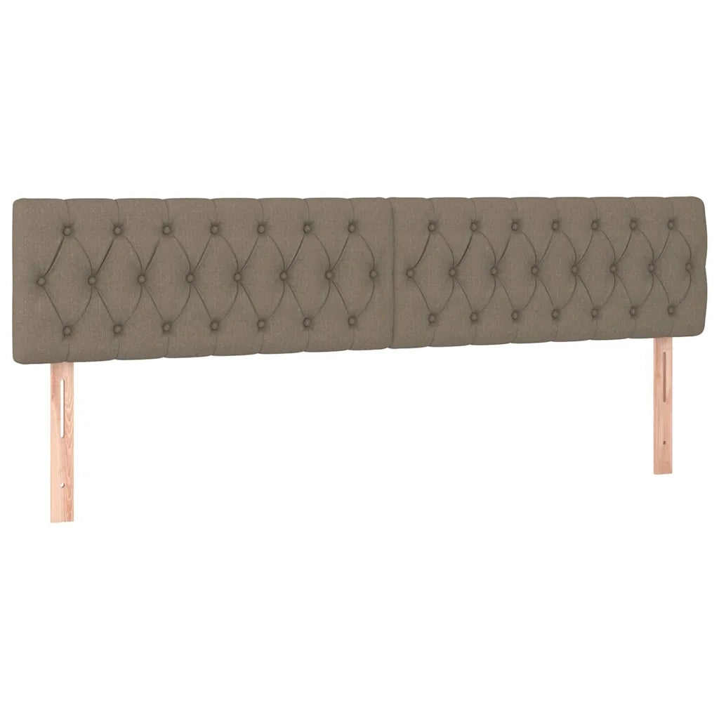 Struttura Letto Pouf con Materassi Tortora 180x200cm in Tessuto 3312868