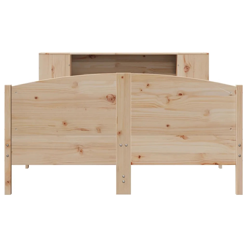 Letto Libreria senza Materasso 160x200 cm in Legno di Pino 3323059