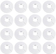 Kit di coperture per tubi radiatori in plastica decorativa - 16 pezzi - Rosetta leggera - Diametro 20 mm - Copertura per tubi radiatori - Materiale di alta qualità