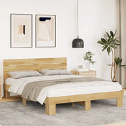 Struttura Letto con Testiera Senza Materasso-Giroletto con Testiera 140x190 cm