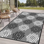 Tappeto Esterno Resistente al Tempo 180 x 120 cm, Ombrello da Pic-nic Reversibile per Giardino, Patio, Campeggio
