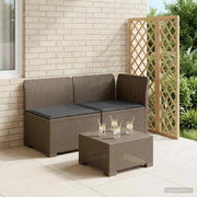 Divano da Giardino a 2 Posti con Cuscini Aspetto Rattan PP 8011937